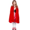 thumbnail image 5 of KAWELL Red Fancy Dress Costume Halloween with Hooded Cape, 5 of 7