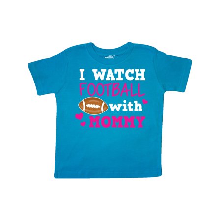 

Inktastic I Watch Football with My Mommy Gift Toddler Toddler Girl T-Shirt