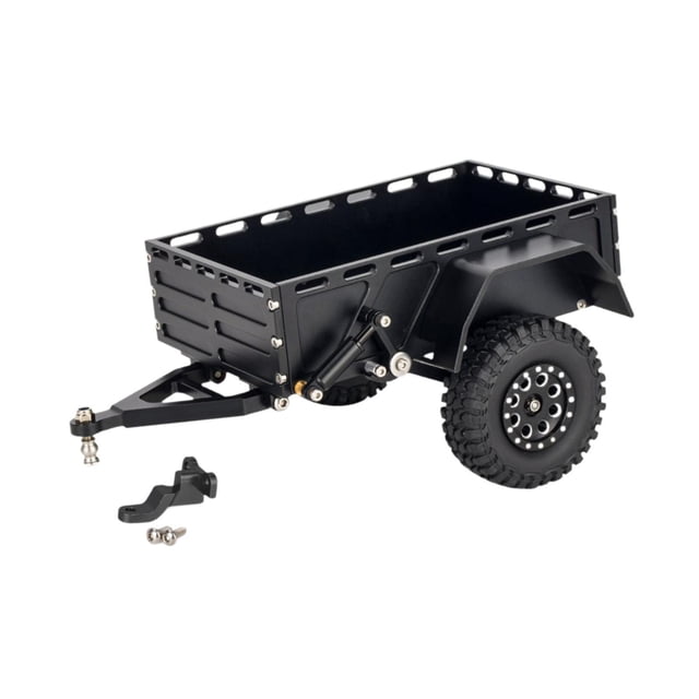 kokiya RC Crawler Trailer Aluminum Alloy Premium Professional Upgrade DIY Modified with Black