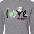 thumbnail image 4 of Inktastic Love Mimi Life with Flowers Long Sleeve T-Shirt, 4 of 5