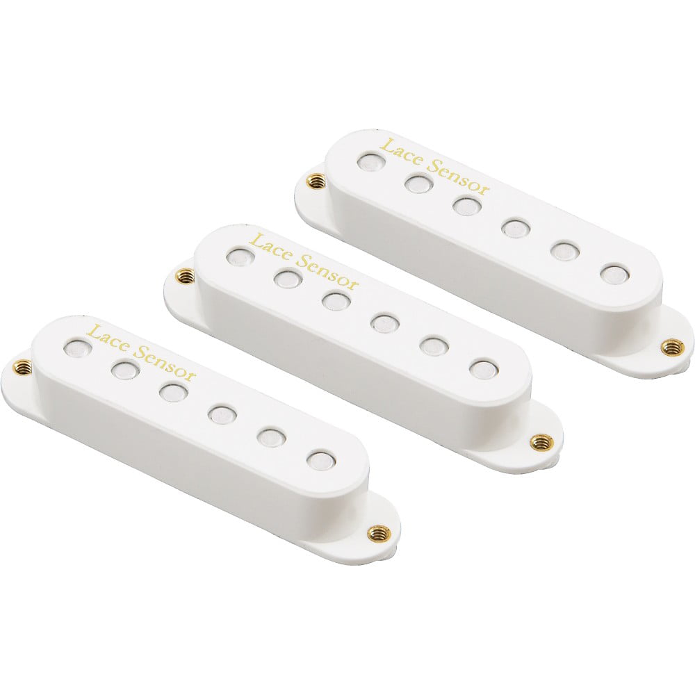 Lace Sensor Gold V-Series Electric Guitar Pickups 3-Pack White