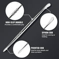 thumbnail image 4 of YISITIAN 6pcs Wax Carving Tools, 4.75 Inch Stainless Steel Double-Ended Sculpting Spoon Tool Clay Sculpting Tools Wax Carving Sculpting Tools (Silver) CJ919-76311, 4 of 7