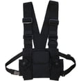 thumbnail image 1 of CZDLDNXS Multi-Pocket Chest Rig Bag Utility Vest Chest Bag for Men Hands Free Radio Front Pack Pouch Hip Hop Chest Pack Functional Tactical Harness for Women Running Exercise Hiking Camping, 1 of 5