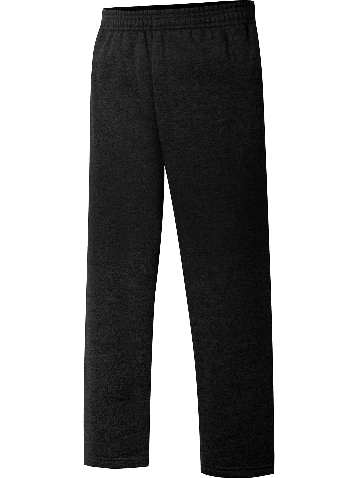 8 Medium Basic Editions Boys Open Leg Side Stripe Fleece Pants Size 4-5 XS