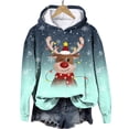 thumbnail image 4 of Futezty Christmas Sweatshirts for Women Novelty Funny Santa Xmas Tree Graphic Pullover Tops Loose Casual Fleece Shirts, 4 of 6