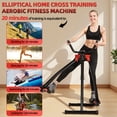 thumbnail image 6 of Koiauber Air Walk Elliptical Exercise Machine for Home Gym,Foldable Elliptical Cross Trainer with LCD Monitor,Arm/Leg Cardio Workout Machine,Side Sway Action 360 Motion Full-Body Fitness Equipment, 6 of 7