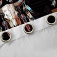 thumbnail image 4 of Homewish Boys Girls Bull Skull Black Out Curtains,Western Horseshoe Boots Curtains Pack of 2 (42x63 Each),Bohemian Aztec Bedroom Curtains,Luxury Bedroom Decor, 4 of 6