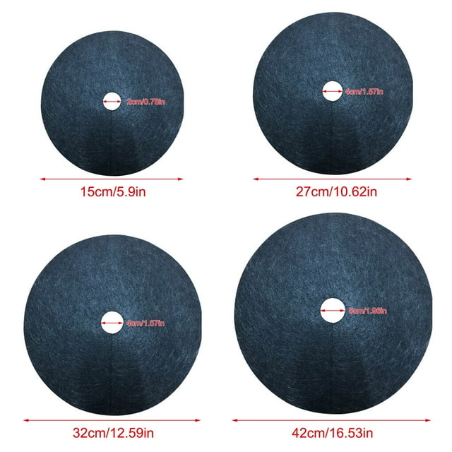 Tree Protection Weed Mat Non-woven Fabric Round Landscaping Trees Plant Control Trunk Barrier Ring Anti-grass Planting Weeding for Pots Lawn Type 6
