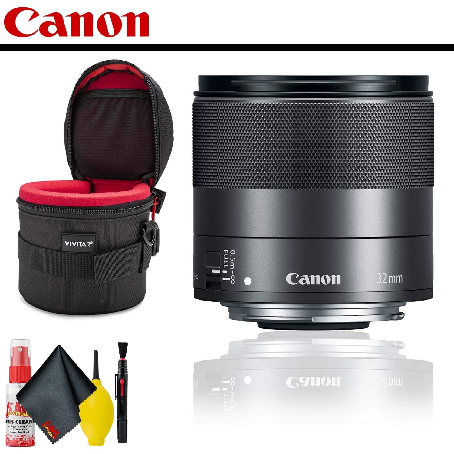 Canon EF-M 32mm f/1.4 STM Lens With Lens Case AND Cleaning Kit Walmart  Canada