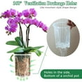 thumbnail image 4 of XZKING 4"/5.6"/6.4" Clear Nursery Pots Thicken Plastic Plant Pots for Orchid with Drainage Holes, Trays. Orchids Planter (5PACK), 4 of 8