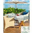 thumbnail image 5 of Fsddascl Sage Green Octopus Coastal Outdoor Tablecloth - 60x84 Inch Rectangle Dining Table Cover, Nautical Coral Starfish Waterproof Outdoor Table Cloth with Umbrella Hole & Zipper for Picnic/Patio, 5 of 7