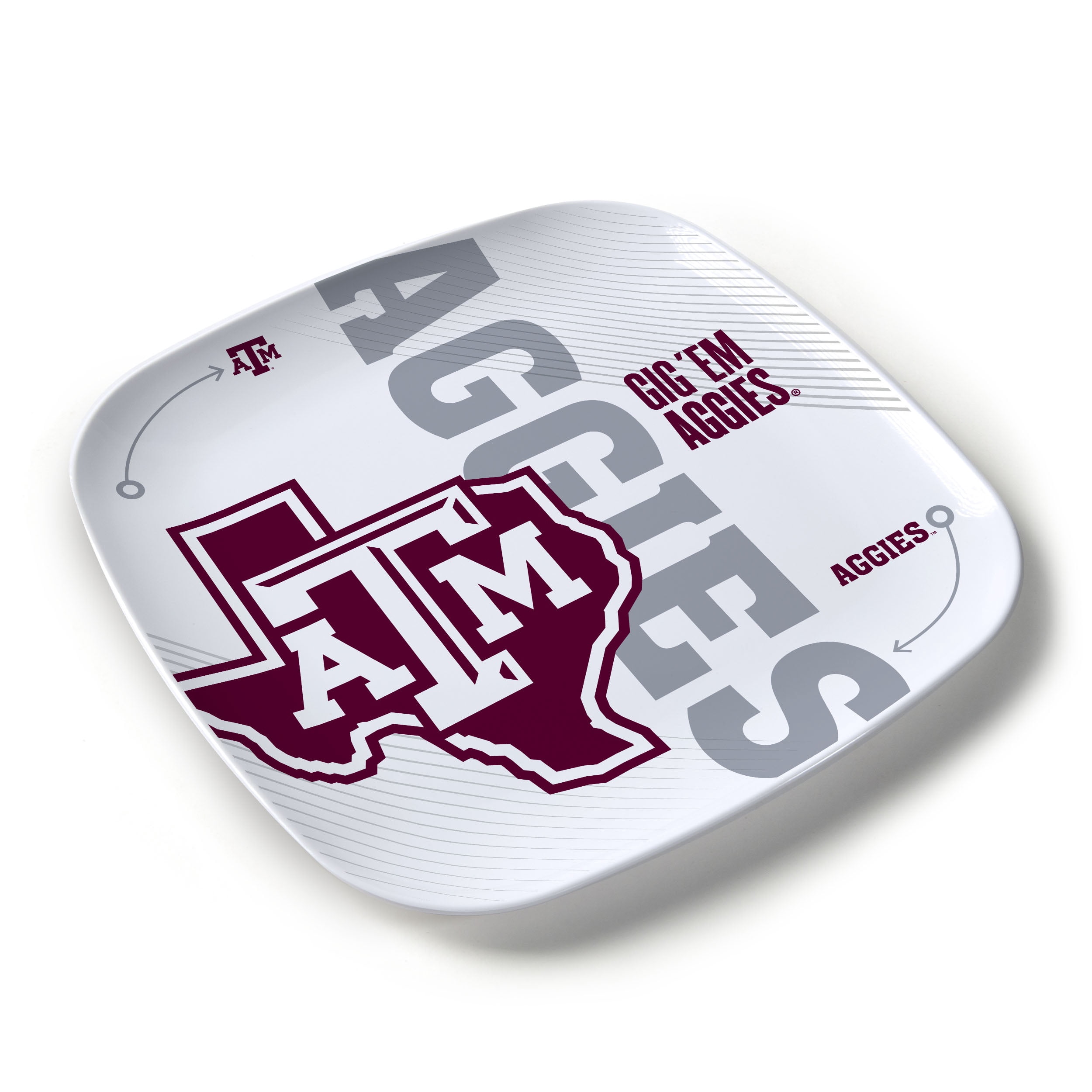 YouTheFan NCAA Texas A&M Aggies Large Party Plate