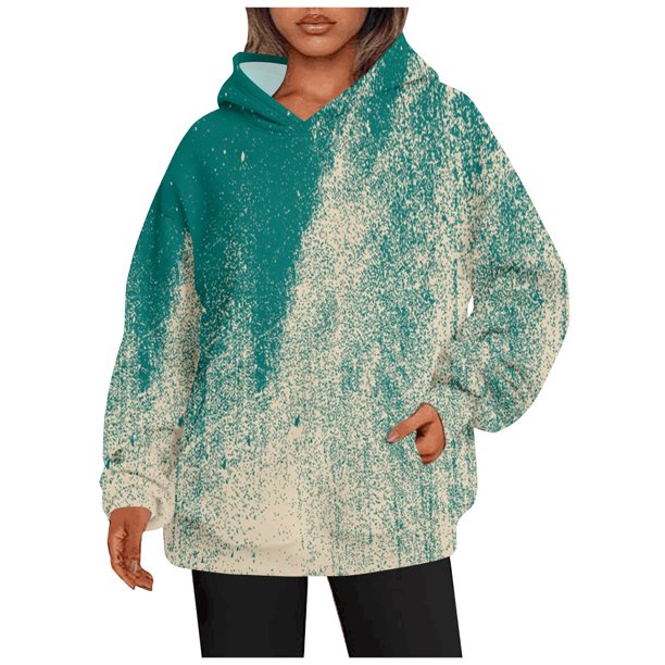 Gibobby Sudadera de mujer, Women's French Terry Fleece Pullover Hoodie(Verde,G)