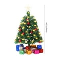 thumbnail image 2 of Tabletop Christmas Tree, Artificial Christmas Tree, Mini Christmas Tree with Lights and Ornaments for Desktop Window Walkway Decoration, Easy To Assemble Durable Plastic Indoor Home Party Decor, 2 of 6