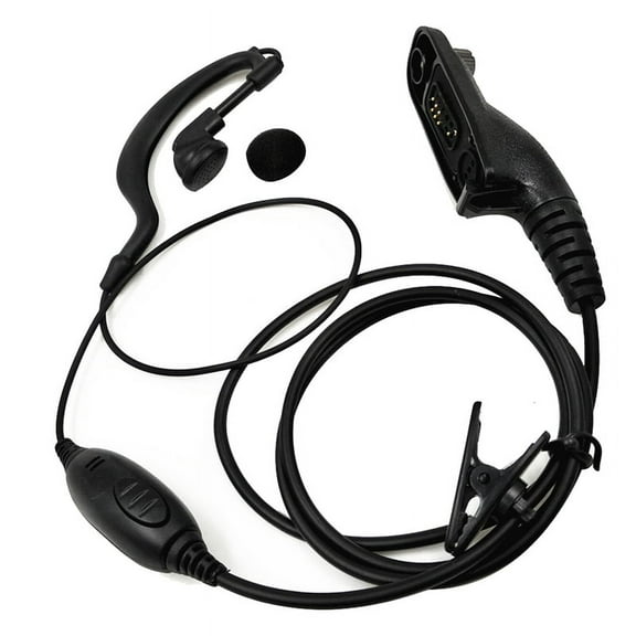 PTT Earpiece Headset Mic for Xir P8268 P8668 APX6000 APX7000 APX2000 DP3400 DP3600 DP4400 DP4800 DGP6150 Walkie Talkie,1 x Walkie Talkie Headset,Black