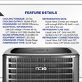 thumbnail image 4 of 1HVAC 15.2 SEER2 2.5 Ton Central Air Conditioner Unit | 30000 BTU, High Efficiency, Scroll Compressor, Single Stage Condenser, R32 Refrigerant Compliant, 4 of 7