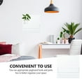 thumbnail image 4 of OULII Pegboard Wall Mount Kitchen Storage Rack 1Set 11x11in White Plastic Tool Organization For Home, 4 of 8