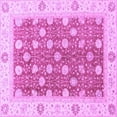 thumbnail image 1 of Ahgly Company Indoor Square Oriental Purple Traditional Area Rugs, 7' Square, 1 of 4