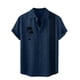 thumbnail image 1 of Camisas Hombre Camisas florales para hombre Camisas de playa con botones para vacaciones tropicales (Navy, L), 1 of 4