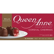 Queen Anne Milk Chocolate Cordial Cherries, 6.6 oz Box, 10 Pieces