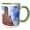 Green/White, variant on 3drose, Church of Our Lady, Market Square, Nuremberg, Germany - Eu10 Mgl0195 - Miva Stock, 11oz Two-tone Yellow Mug