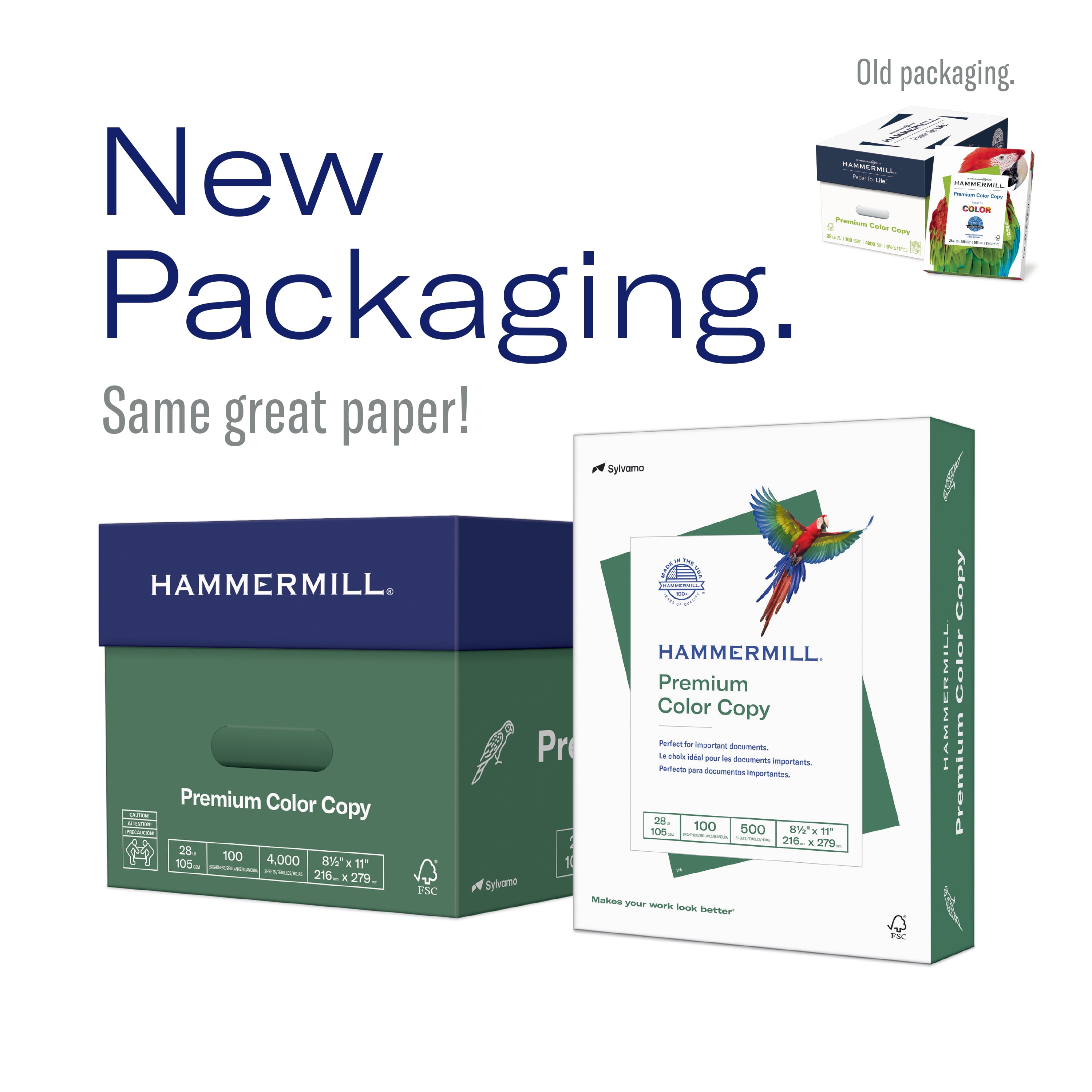 Hammermill Premium Color Printer Copy Paper 8 12 x 11 100 Bright 28 Lb  Pallet Of 32 Cartons - Office Depot