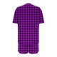 thumbnail image 5 of Pijama informal holgado con estampado de cuello redondo y manga corta para mujer, de poliéster, 5 of 5