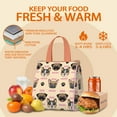 thumbnail image 5 of Dog Mom Insulated Lunch Bag for Women & Adults,Large Portable Soft Cooler Lunch Bag,Thermal Food Storage Tote with Pearl Cotton,8.66L,8.75x5.75x9.5 Inch, 5 of 6