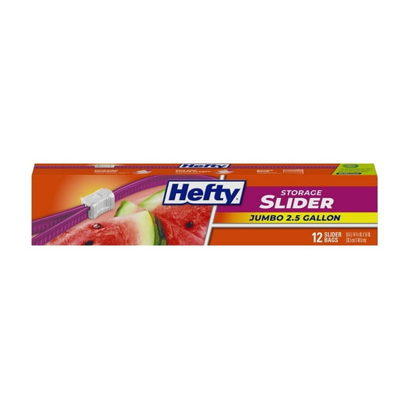 Hefty Jumbo Slider Storage Slider Bag (Pack of 2)