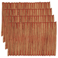 thumbnail image 4 of Fennco Styles Woven Chic Texture Water Hyacinth Placemats 14 x 20 Inch, Set of 4 - Orange Table Mats for Home Décor, Dining Table, Banquets, Holiday and Special Events, 4 of 4