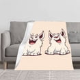 thumbnail image 2 of Durable Soft & Warm Flannel Blanket - Cozy Peach Dotted Design for Sofa Travel Bed & Chair - Perfect for Snuggling, 2 of 7