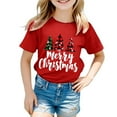 thumbnail image 6 of Little Girls Neon Shirt Boys Girls Santa Shirt Christmas Shirts for Kids Xmas Holiday Snowflake Tee Tops, 6 of 6