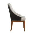 thumbnail image 3 of ACME Gilsea Side Chair (Set-2) in Fabric & Brown Synthetic Leather & Brown, 3 of 8