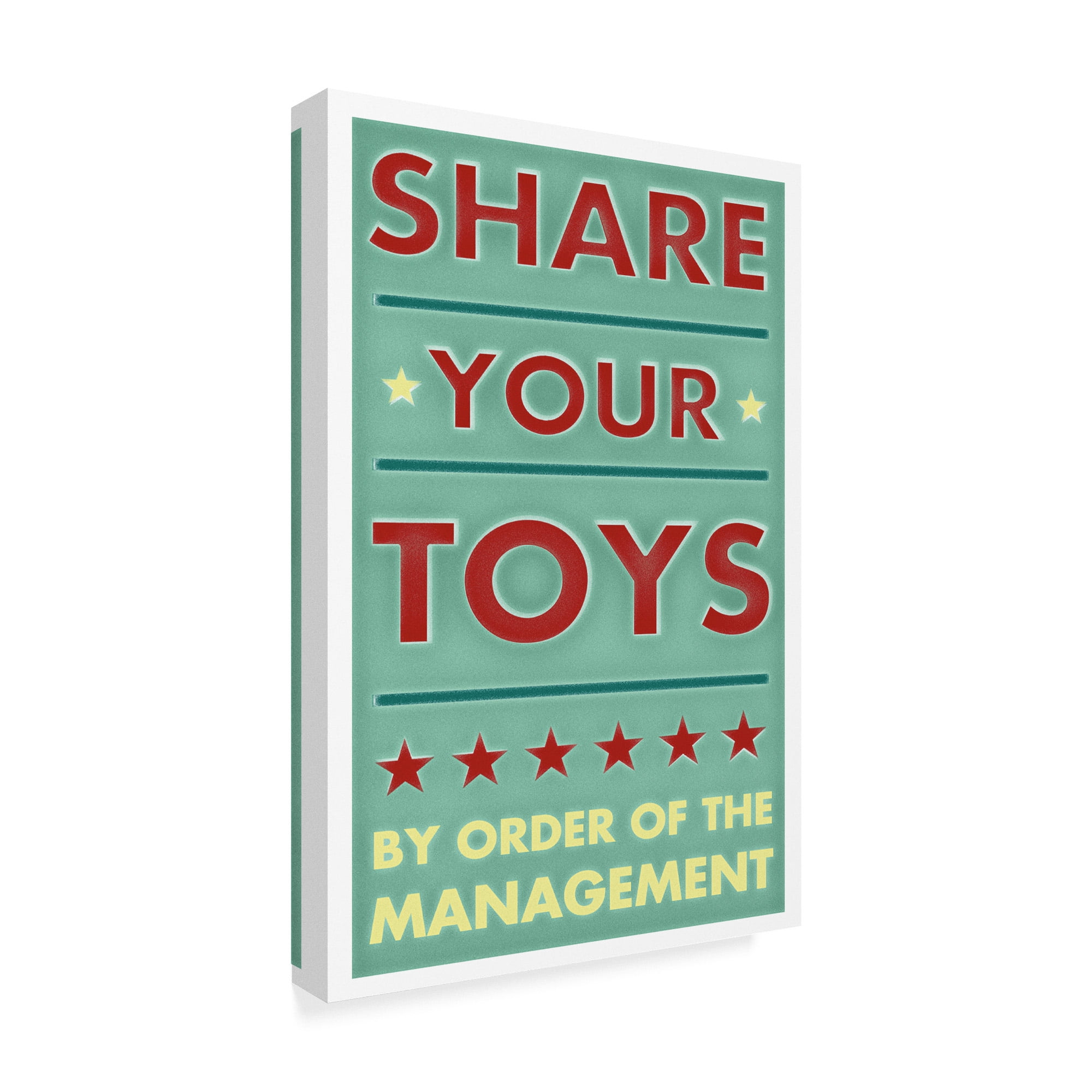 Trademark Fine Art 'Share Your Toys' Canvas Art by John W. Golden