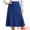 Royal Blue, variant on DARING DIVA Women's Side Zipper Flared Flowy A Line Midi Skirts XS Beige