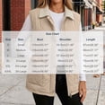 thumbnail image 4 of Otntypg Womens Quilted Collared Puffer Vest with Pockets Lightweight Casual Fall Winter Thick Warm Snap Button Down Full Zip up Outerwear Jackets, 4 of 10