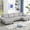 Light Gray, variant on MAYEERTY U-Shaped Sectional Sofa with Double Chaise, 4-Seater Oversized Deep Seat Corduroy Couch with Side Armrest Pockets, for Living Room Apartment
