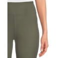 thumbnail image 4 of No Boundaries Women's Juniors Ribbed Flare Lettuce Hem Pants, Sizes S-XXXL, 4 of 5