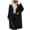 Black, variant on Kukoosong Women's Puffer Coats, Winter Oversized Casual Shearling Fleece Long Coats Jackets, Long Puffy Jackets with Pockets