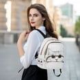 thumbnail image 6 of FORMRS Mini Backpack Purse for Women Travel Daypack Casual Shoulder Bag, White Cat, 6 of 7