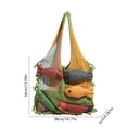 thumbnail image 2 of Meggemo Large Capacity Tote Bag Fringe Trim Design Shoulder Bag for Daily Travel Shopping Storage, 2 of 6