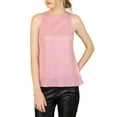thumbnail image 6 of Allegra K Women's Metallic Crew Neck Sleeveless Cam Tank Top, 6 of 7