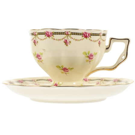 ifundom Elegant Coffee Cup Ceramic Red 1 Set