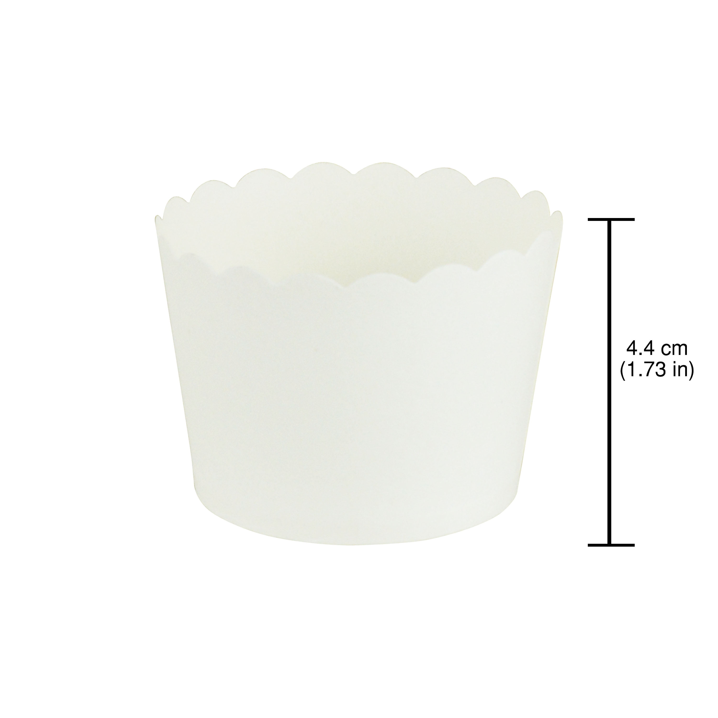 Hoffmaster BL114-3 White Paper Baking Cups - 3Dia x 7/8D