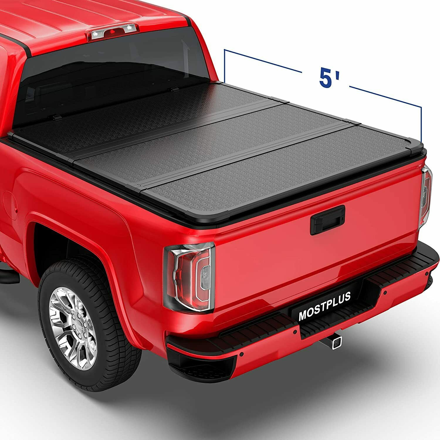 3 Fold 5FT Hard Truck Bed Tonneau Cover For 20152022 Chevy Colorado