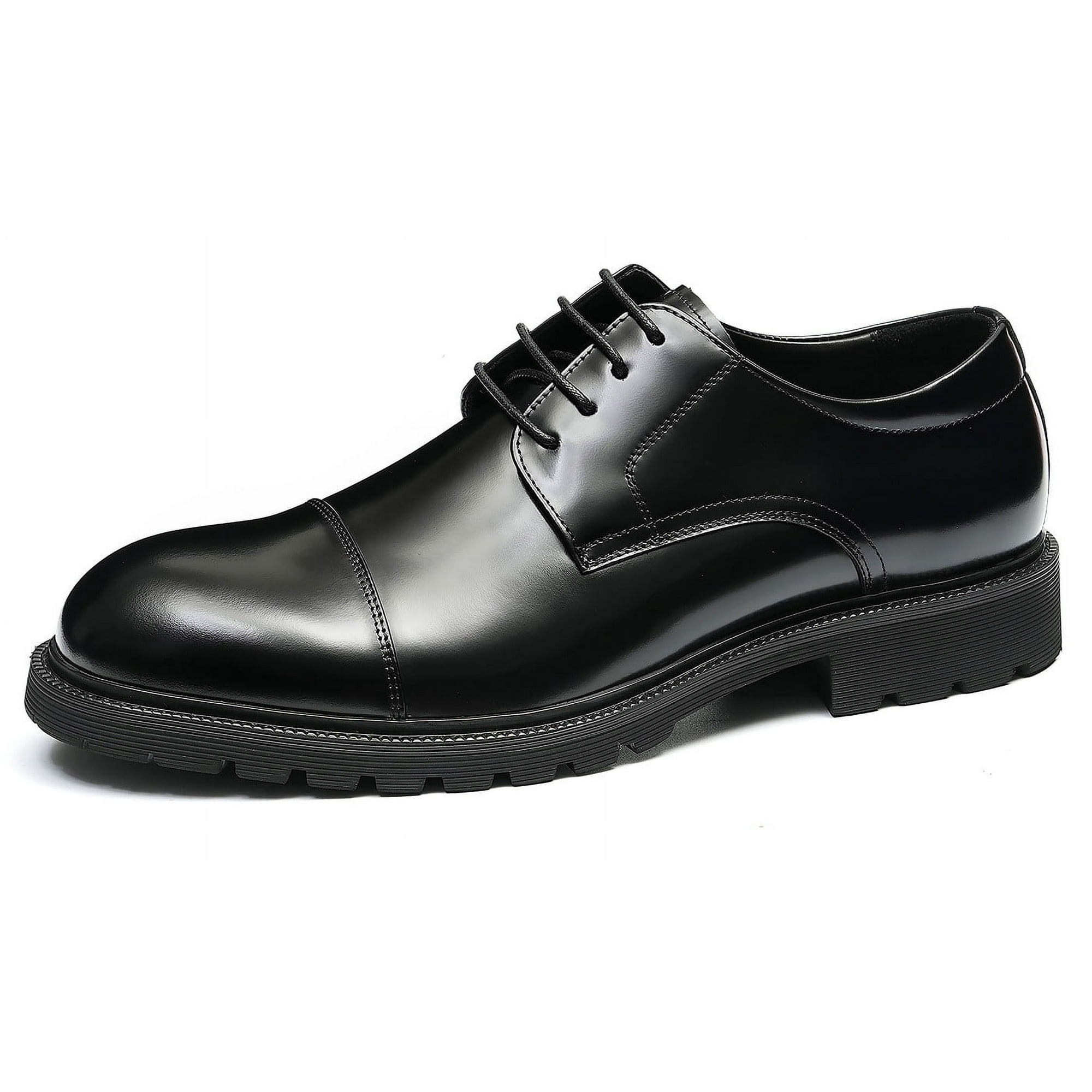 靴 Santoni Black Straight Tip Dress Shoes Santimon Black Dress Shoes for Men Sleek Pointed Toe Lace-up
