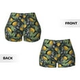 thumbnail image 5 of Haiem Citrus Fruits Elegant Lemons No Front Seam Biker Shorts for Women Yoga Workout Gym Bike Shorts with Tummy Control Moisture-Wicking-X-Large, 5 of 9