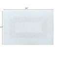 thumbnail image 3 of Mainstays Racetrack 100% Cotton White Bath Rug, 17" x 24", 3 of 5
