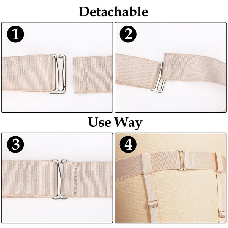 Women's Plus Size Thigh Garter Belts, Adjustable High Elastic Garter Belt  and Stockings Set