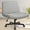 Gray, variant on Celtoss Criss Cross Legged Home Office Chair, Fabric Armless Swivel Task Computer Chair with Wheels, Wide Seat, Vanity Chair, Comfy Chair, Beige